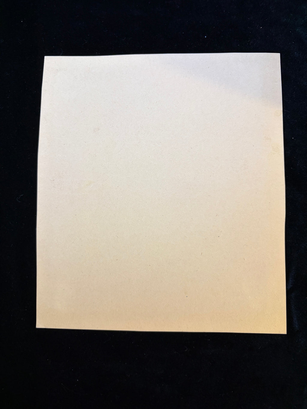 Back of the card mount of the 1830 First Communion certificate