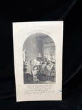 1895 Cachet de la Sainte Enfance certificate with engraving of nuns caring for children in a mission orphanage, inscribed Joseph Dessauvages