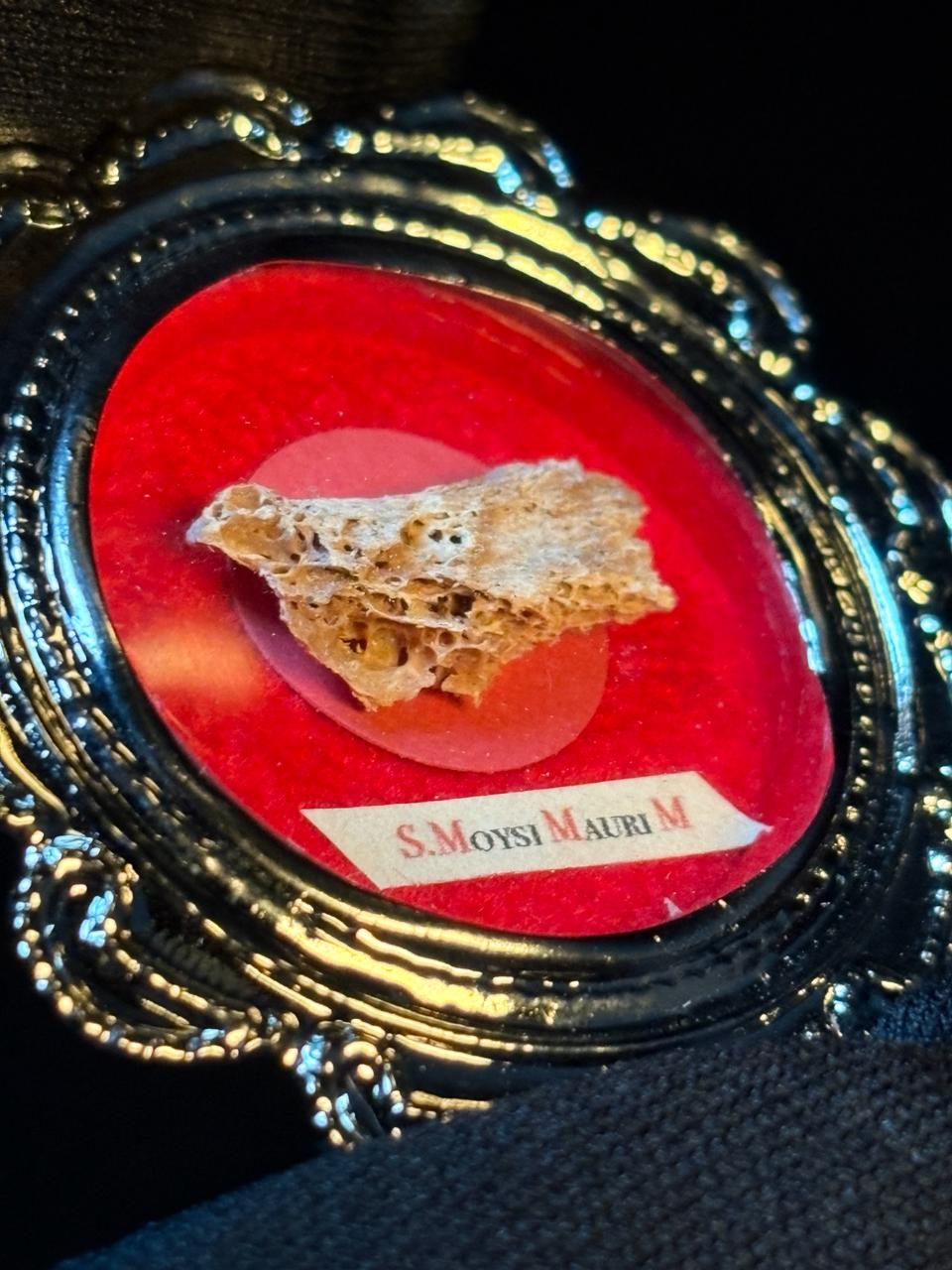 Rare 1st Class Relic of St. Moses the Ethiopian – 5cm Theca with 2009 COA