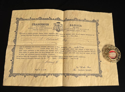 Authentic 1st Class Relic of Saint Edward the Confessor (S. Eduardi R.)