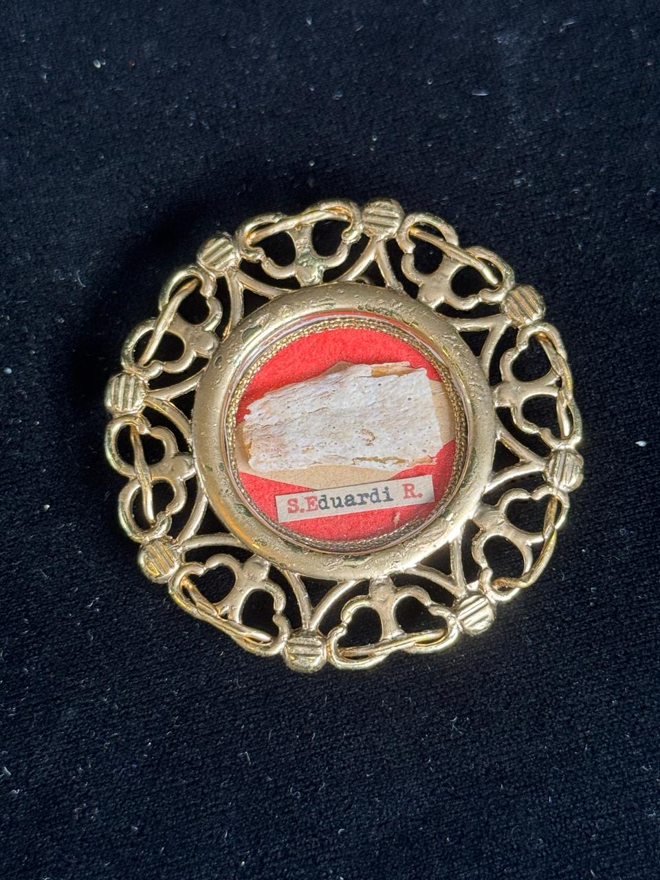 Authentic 1st Class Relic of Saint Edward the Confessor (S. Eduardi R.)