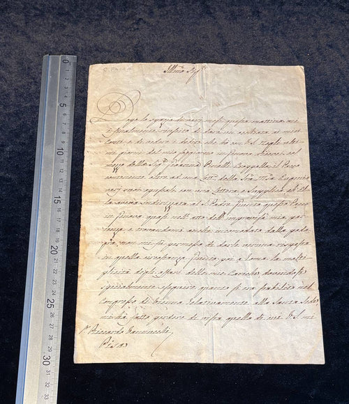 Autograph Letter of Cardinal Bartolomeo Pacca