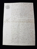 French Notarial Manuscript Document Property Transaction