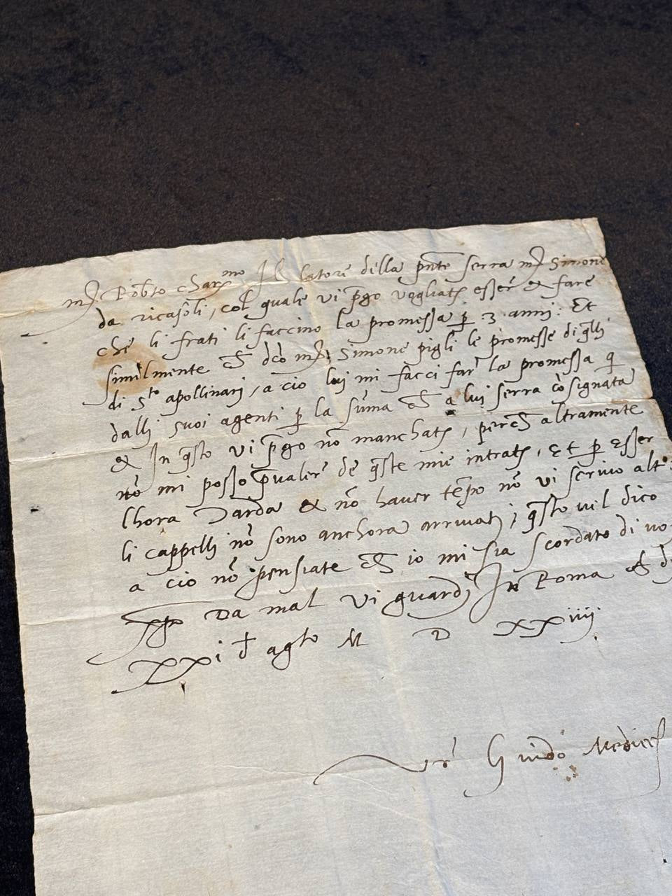 Medici – 1524 – Autograph Letter Signed (ALS) – Renaissance Italy