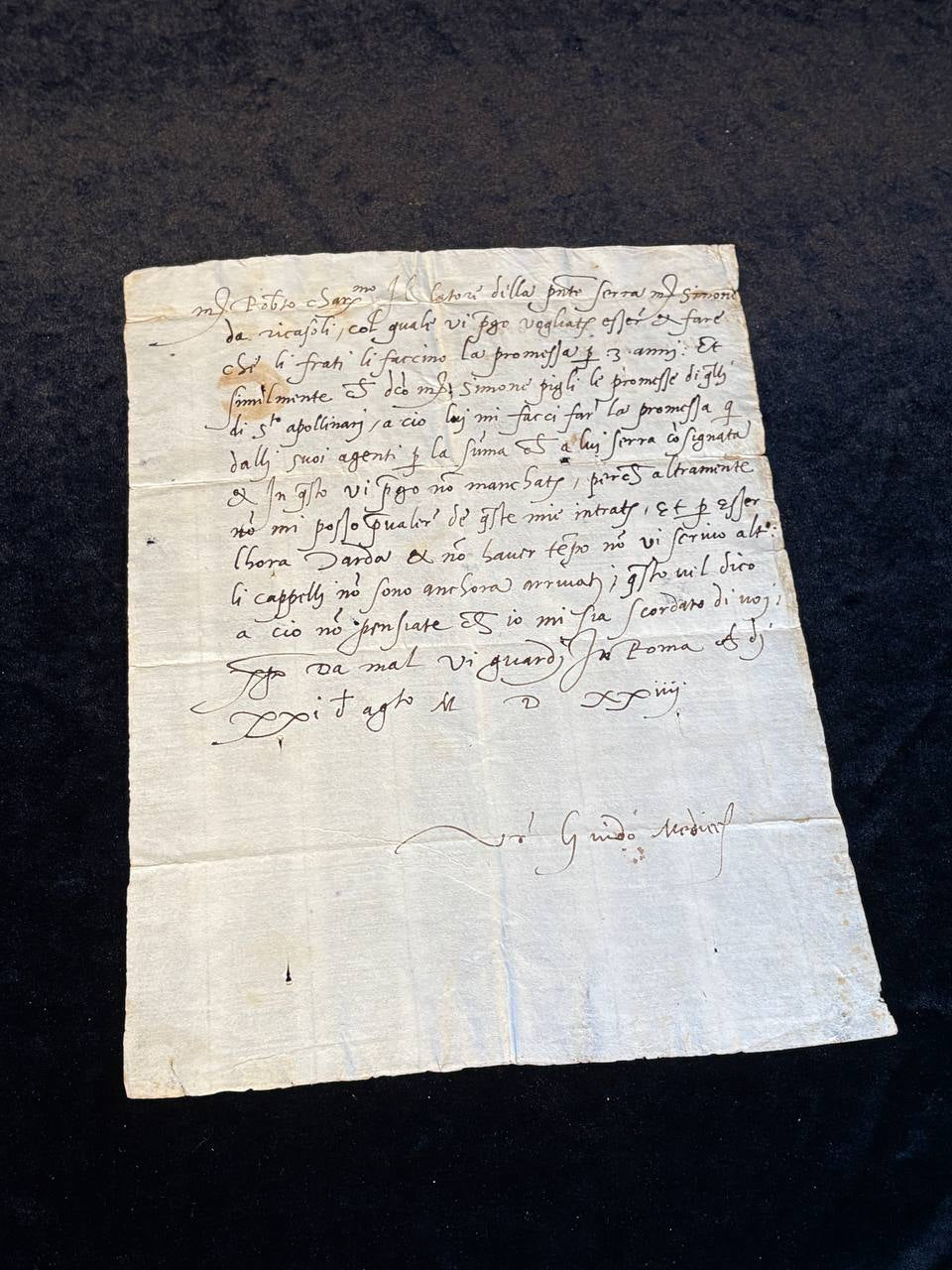 Medici – 1524 – Autograph Letter Signed (ALS) – Renaissance Italy
