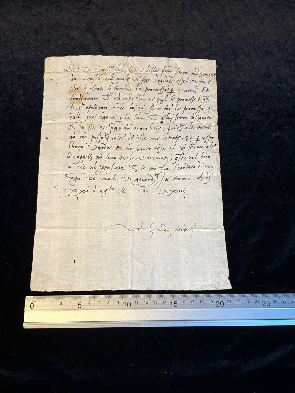 Medici – 1524 – Autograph Letter Signed (ALS) – Renaissance Italy