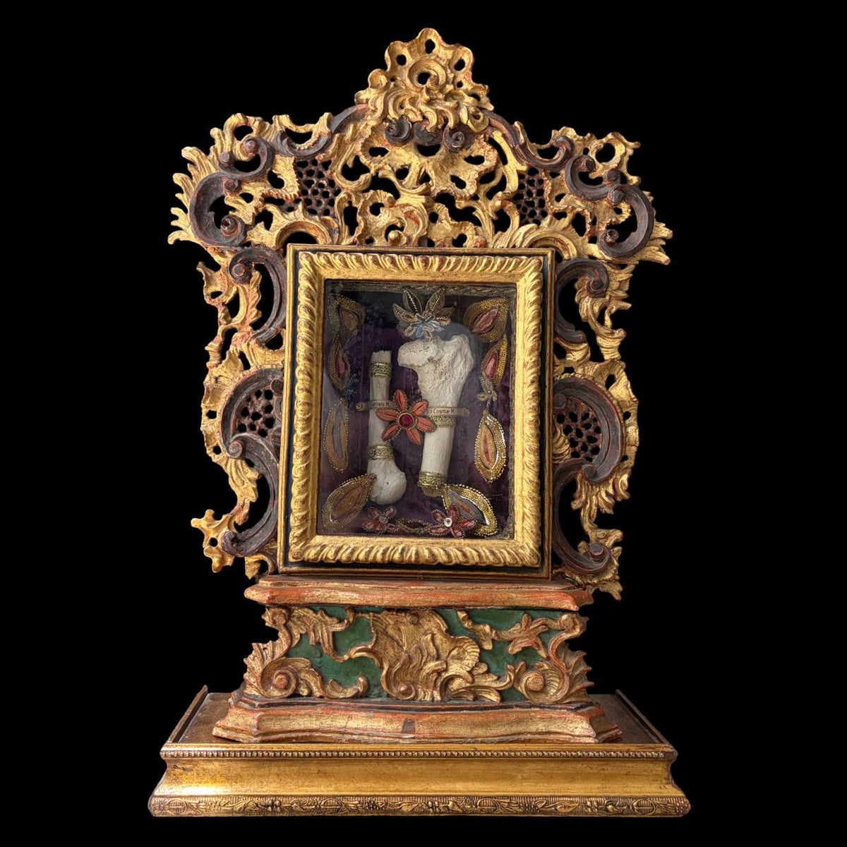 Monumental Baroque Altar-Reliquary with Major Relics of Saints Cosmas and Damian