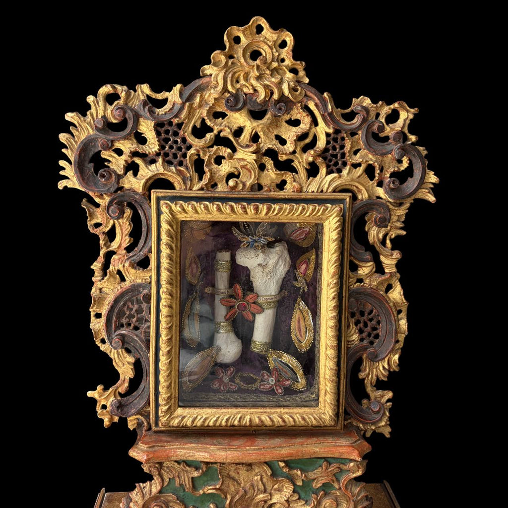 Monumental Baroque Altar-Reliquary with Major Relics of Saints Cosmas and Damian