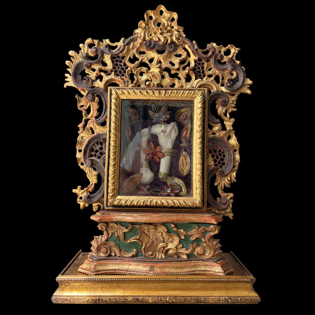 Monumental Baroque Altar-Reliquary with Major Relics of Saints Cosmas and Damian
