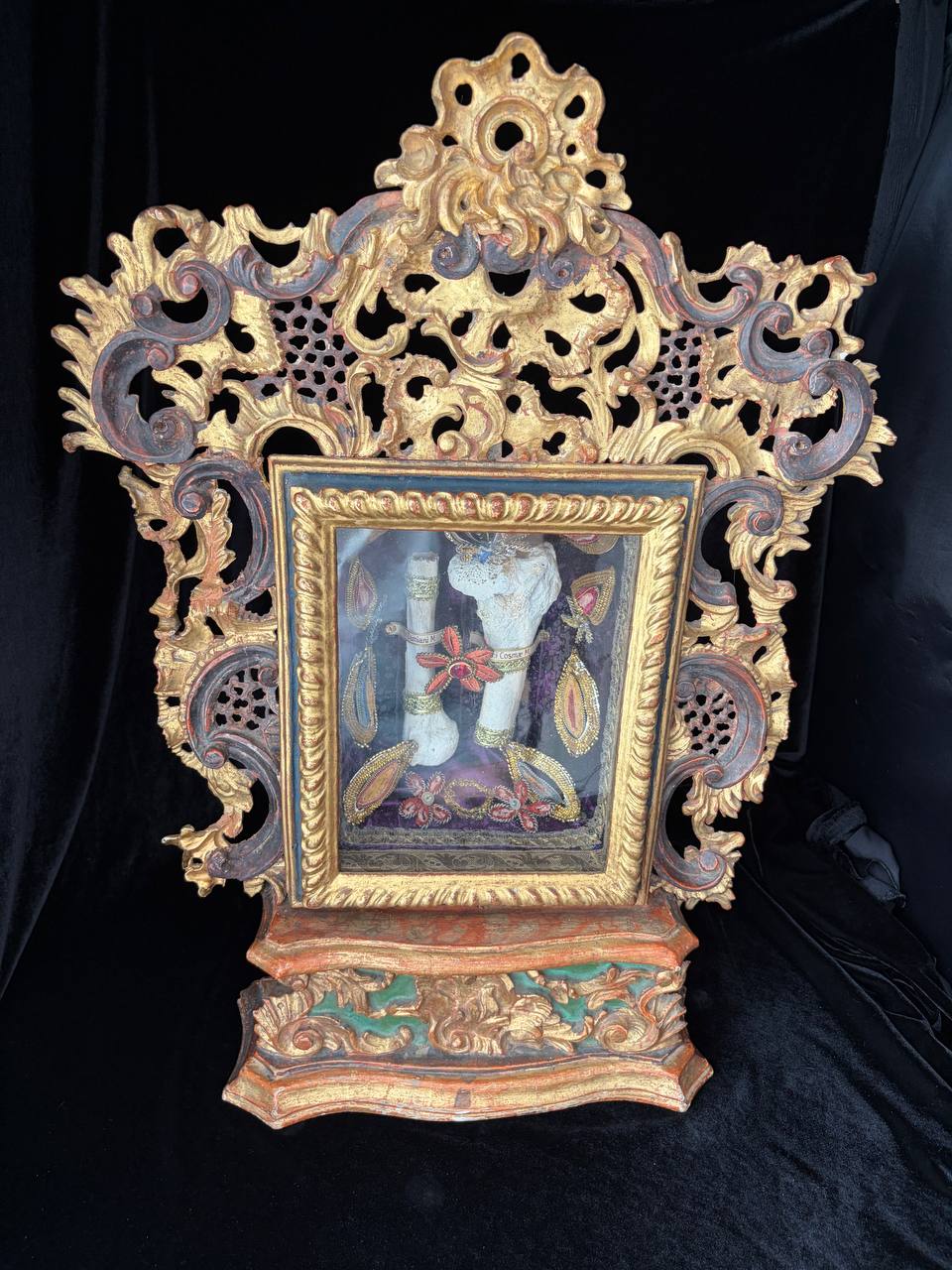 Monumental Baroque Altar-Reliquary with Major Relics of Saints Cosmas and Damian