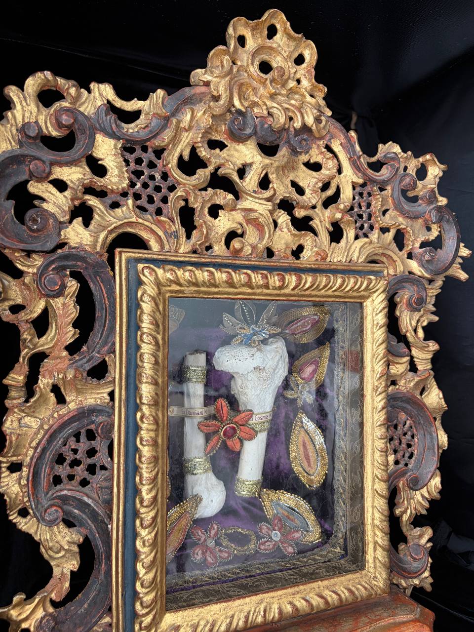 Monumental Baroque Altar-Reliquary with Major Relics of Saints Cosmas and Damian