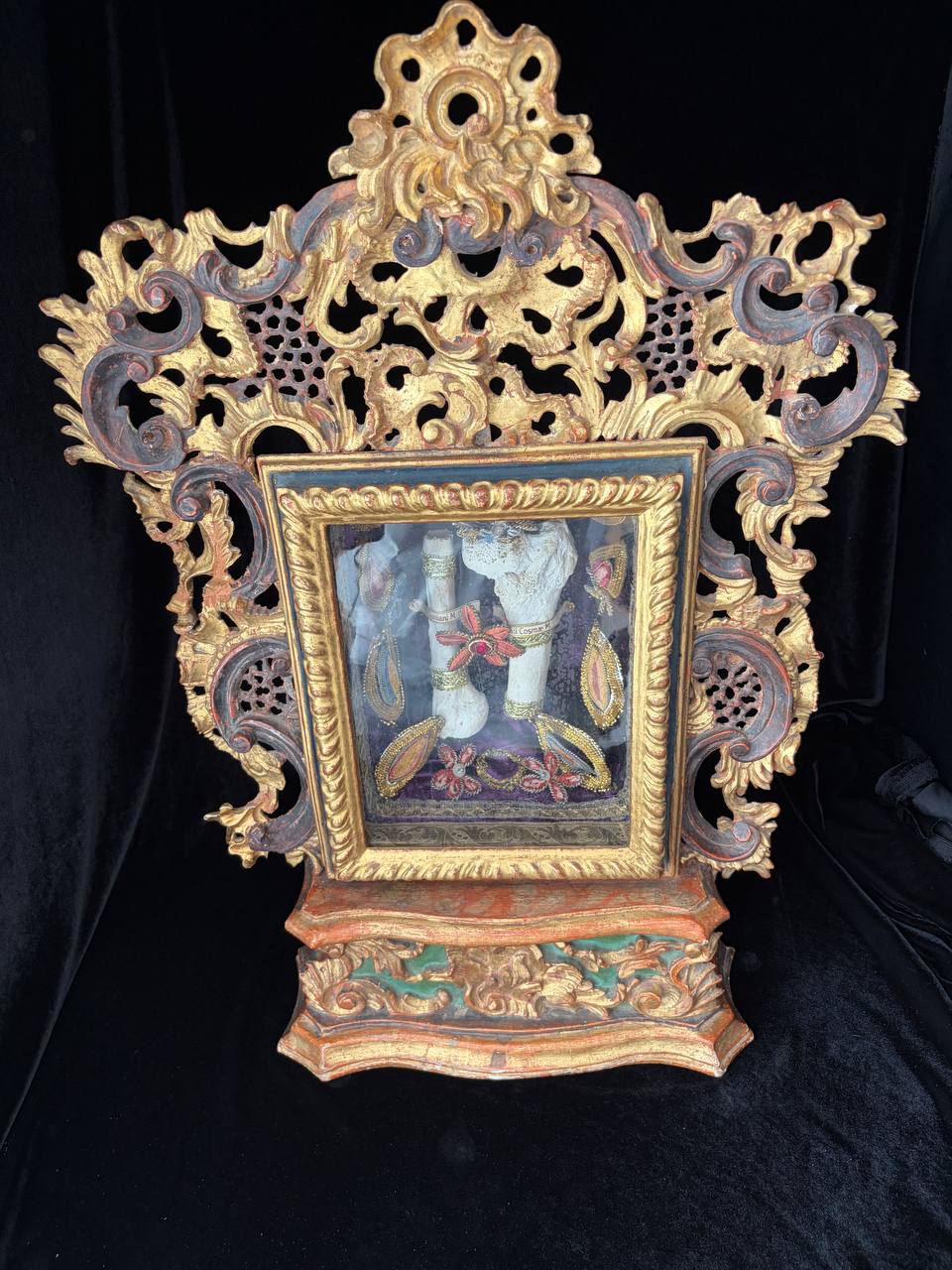 Monumental Baroque Altar-Reliquary with Major Relics of Saints Cosmas and Damian