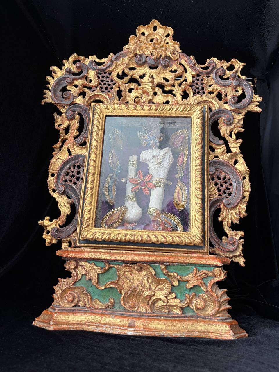 Monumental Baroque Altar-Reliquary with Major Relics of Saints Cosmas and Damian
