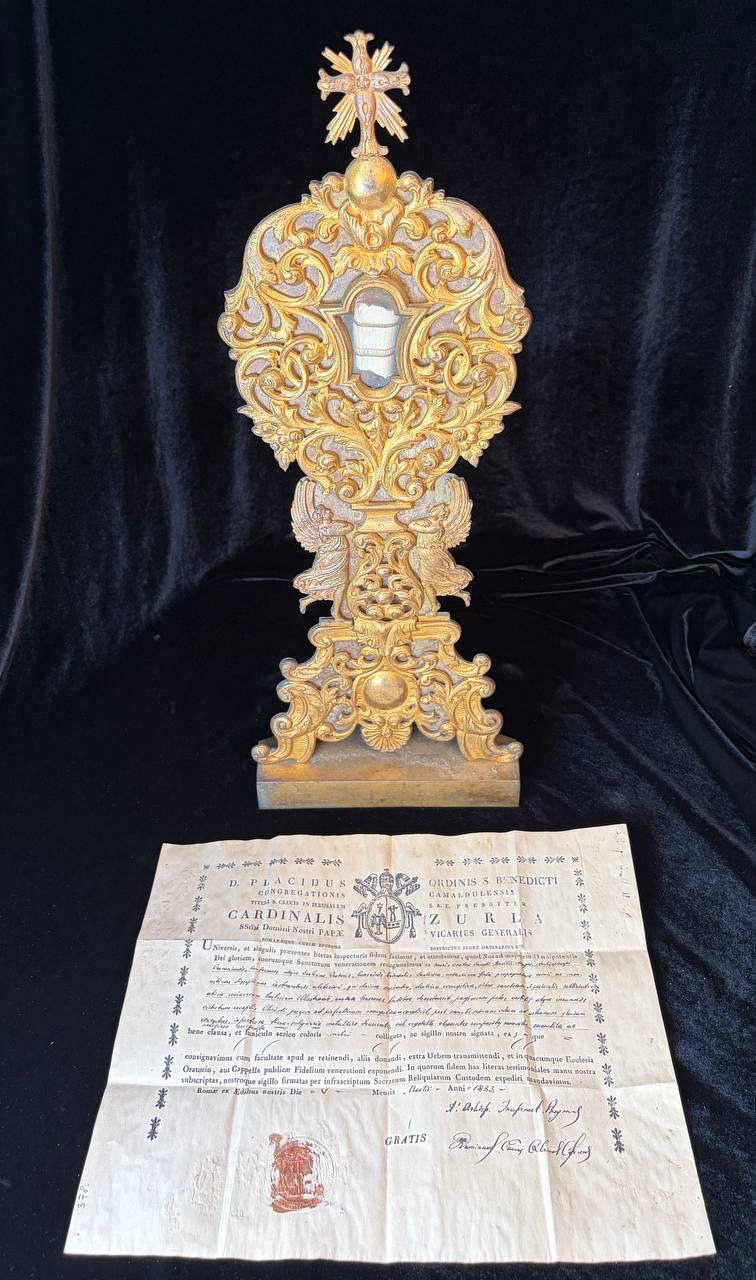 St. Basil the Great Relic | Gilt Bronze Reliquary