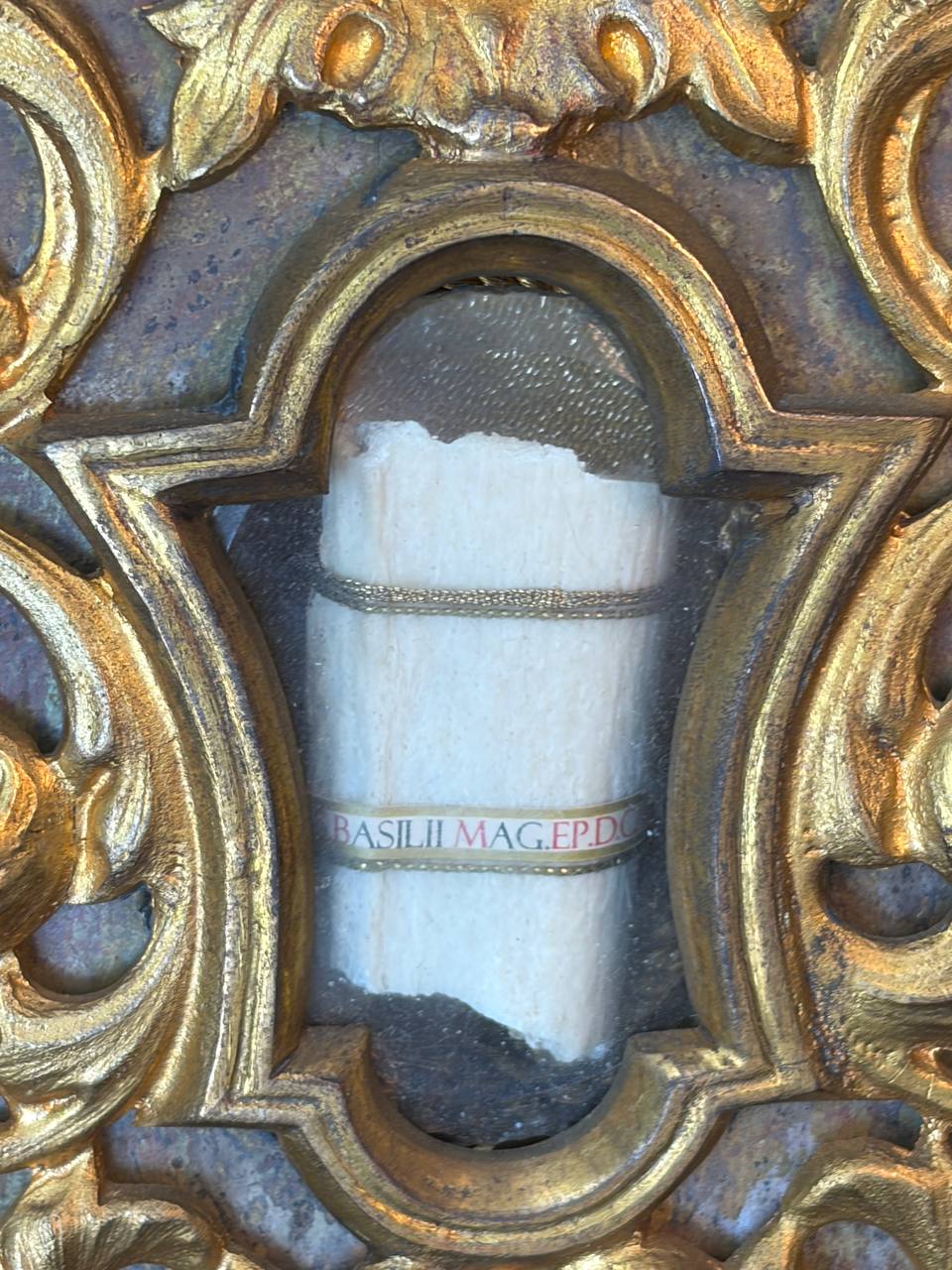St. Basil the Great Relic | Gilt Bronze Reliquary
