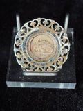 Antique 1889 St. Helena Devotional Medallion + Original Bishop Authentication Document