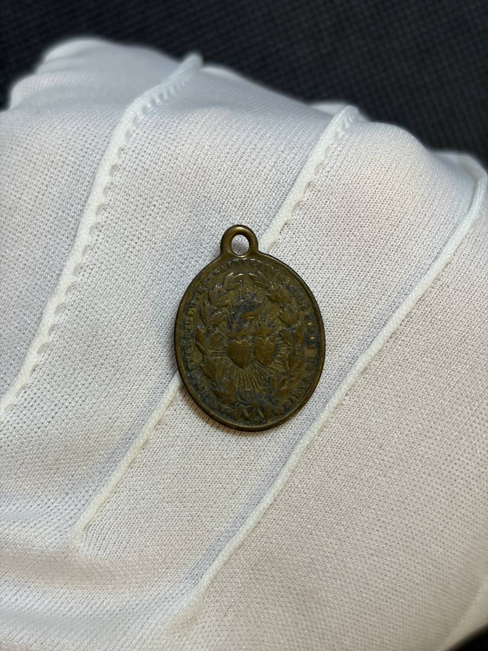 Antique Our Lady of the Pillar Medal – Virgen del Pilar, Zaragoza – Vintage Catholic Devotional Medal