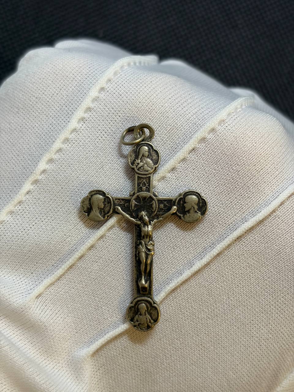 Catholic Crucifix Pendant – Ornate Four-Way Devotional Cross