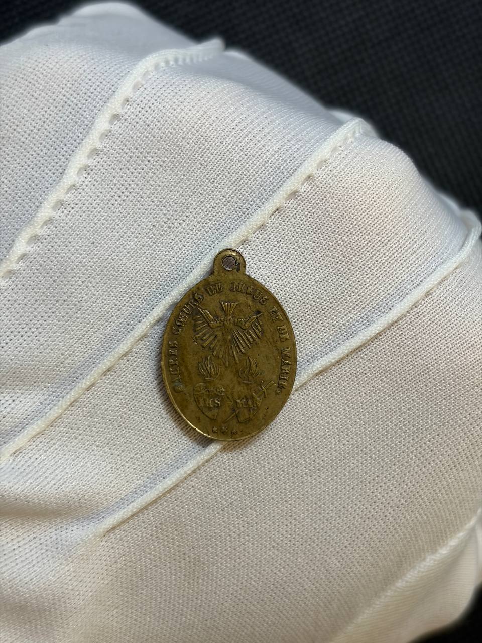Saint Charles Borromeo Religious Medal – Antique Bronze Catholic Medal Pendant