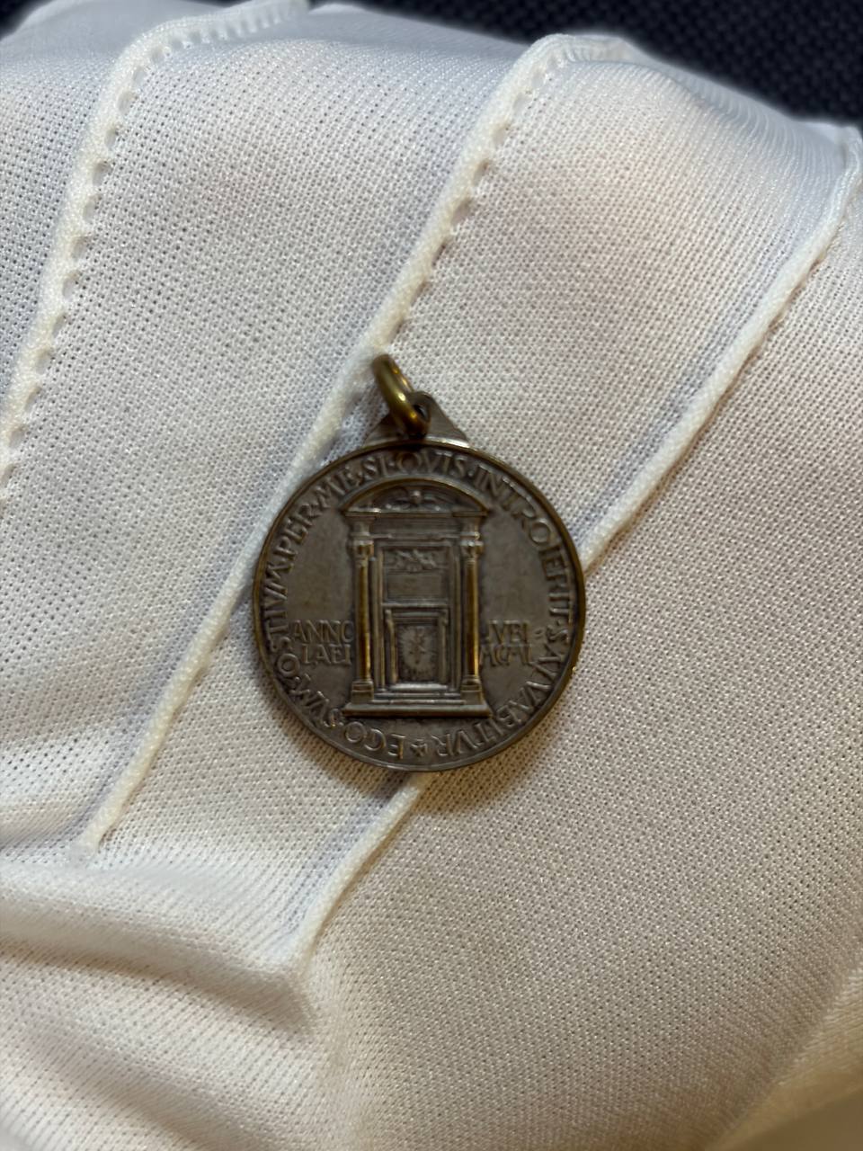 Vintage Pope Pius X Jubilee Medal – Catholic Holy Door Religious Medal Pendant