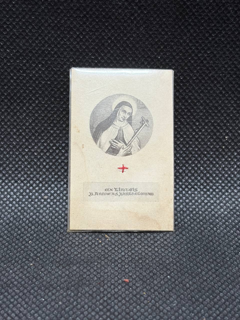 Blessed Anne of Saint Bartholomew Relic Card – Ex Linteis Carmelite Relic