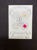 Antique Aachen Relic Card – 1885 Heiltumsfahrt, Sacred Textile Fragments