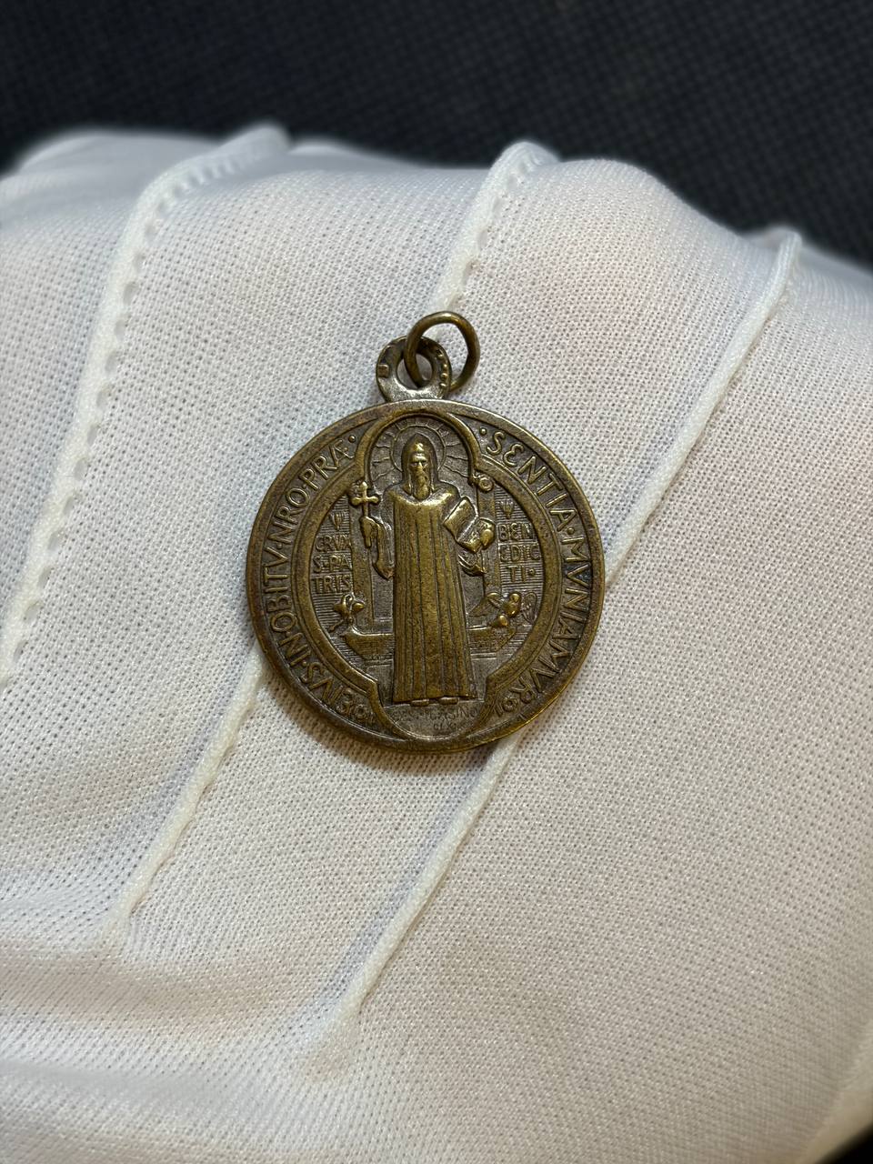 Saint Benedict Medal – Benedictine Cross, PAX & Protective Latin Inscription