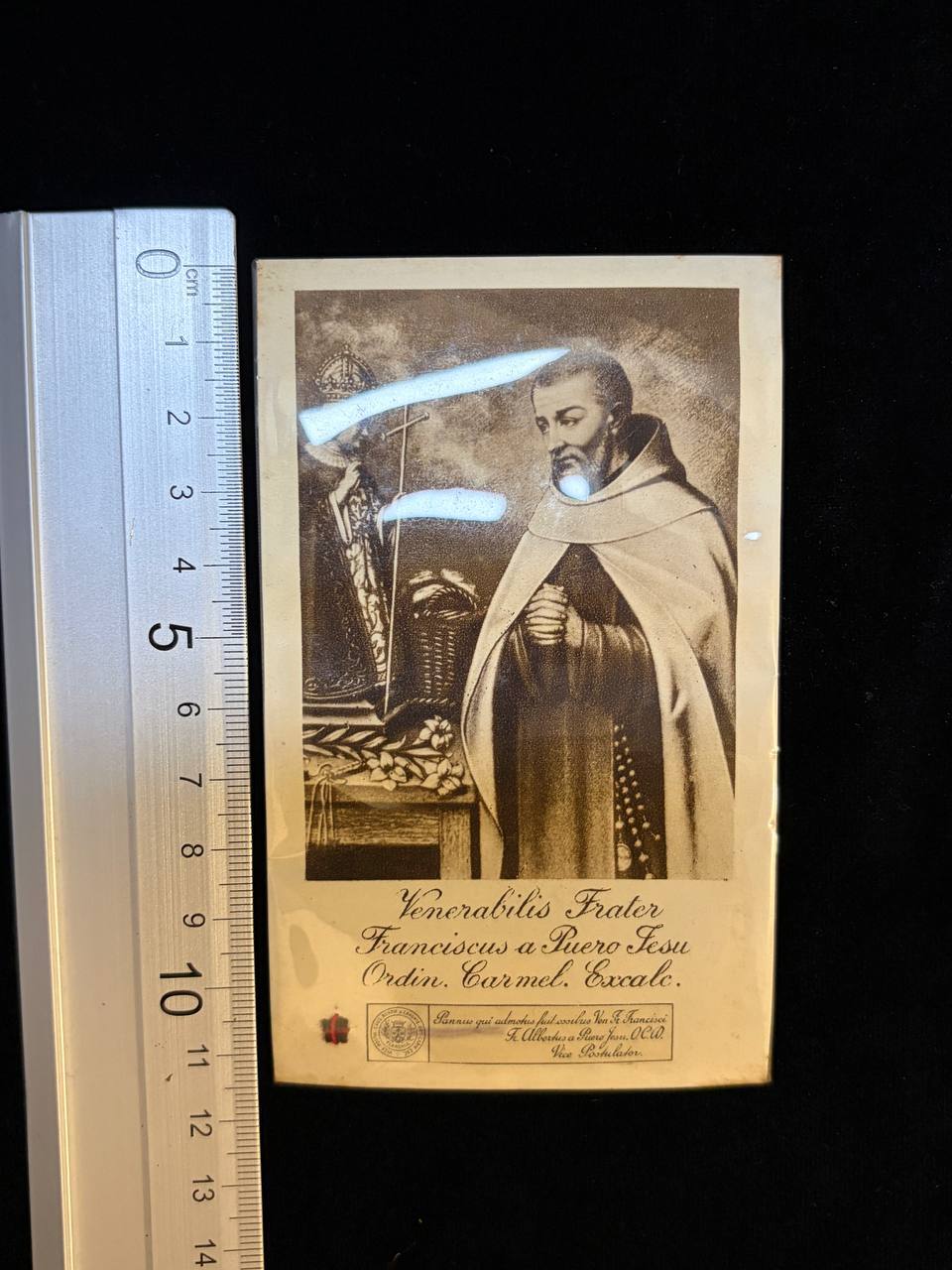 Antique 1926 Catholic Holy Card – Venerable Brother Francis of the Child Jesus, Discalced Carmelite