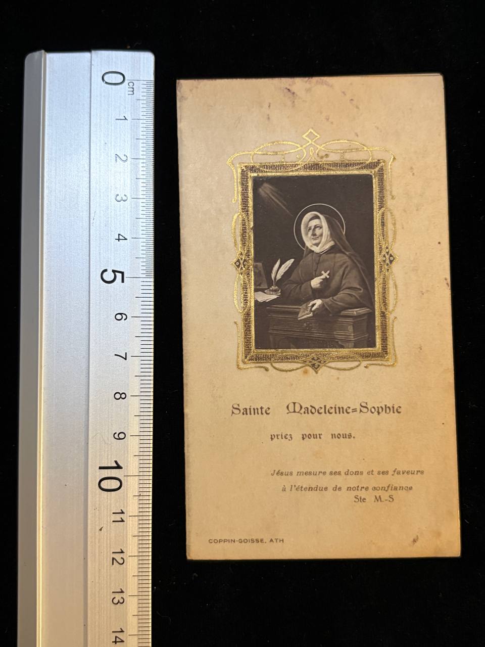 Rare 1909 Relic of Blessed Madeleine-Sophie Barat | Touch Relic & Antique Devotional Card