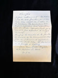Antique Handwritten Catholic Prayer Letter – Sister Marie Louise, Visitation of Sainte-Marie