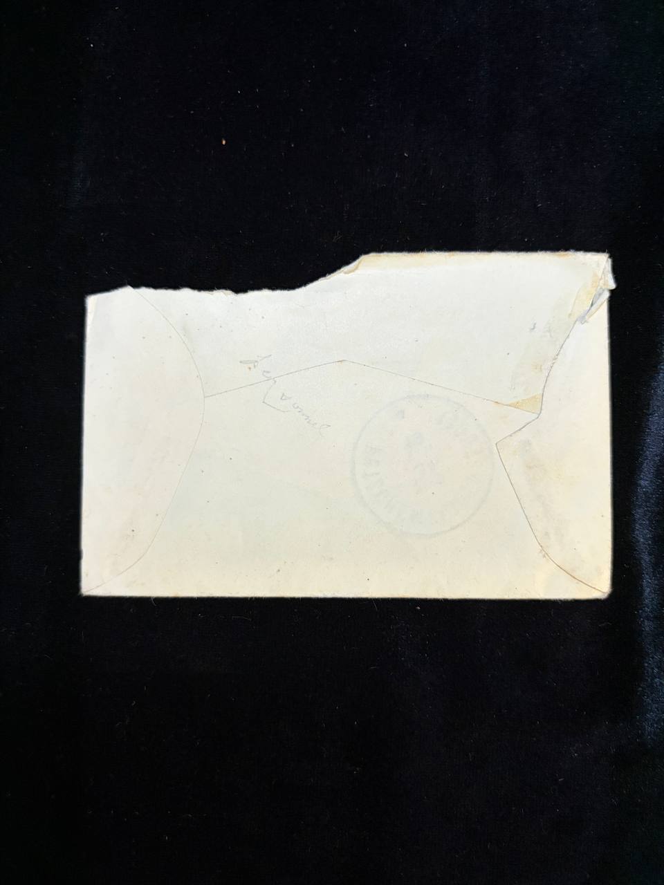 Antique Carmelite Devotional Envelope with Handwritten Inscription – Sister Marie Louise