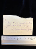 Antique Carmelite Devotional Envelope with Handwritten Inscription – Sister Marie Louise
