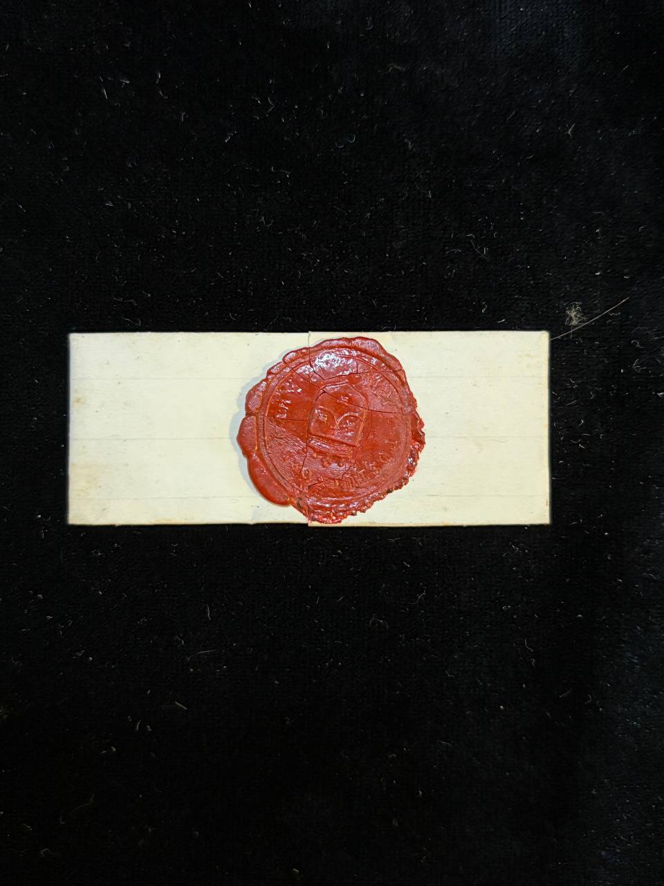 Relic from the Habit of Venerable Sister Thérèse – Antique Catholic Relic with Wax Seal