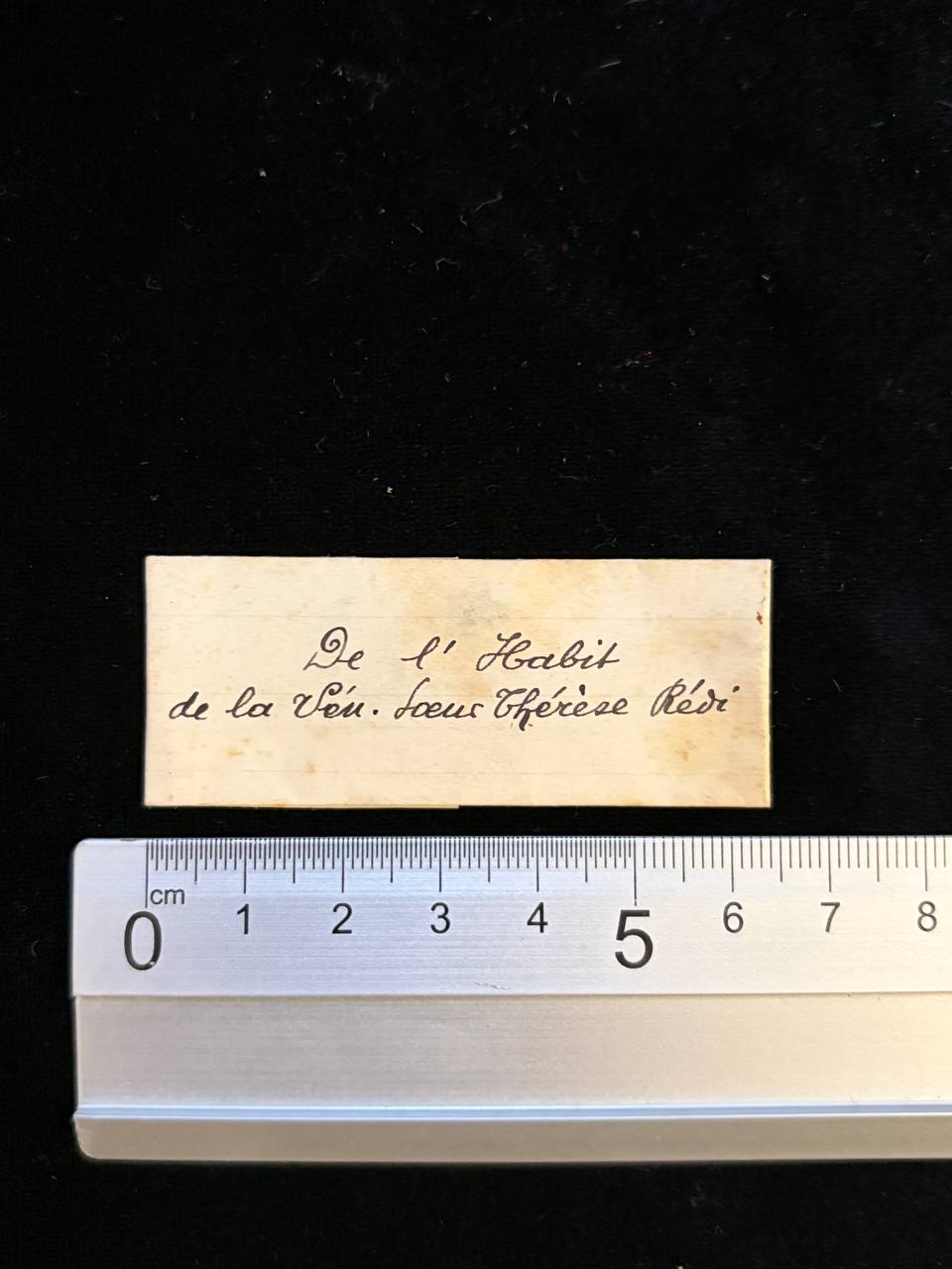 Relic from the Habit of Venerable Sister Thérèse – Antique Catholic Relic with Wax Seal