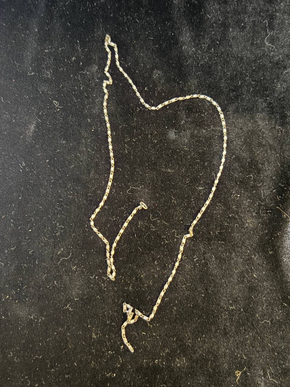Vintage Silver Chain for Cross Pendant – Delicate 22 cm Religious Necklace Chain