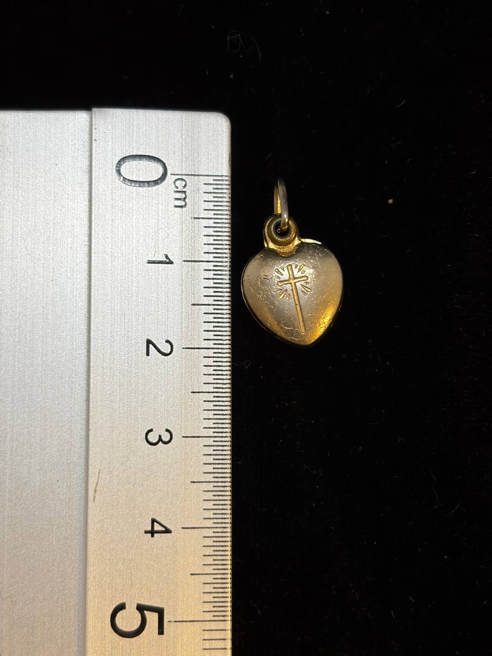 Vintage Agnus Dei Heart Medal | Catholic Devotional Reliquary Pendant