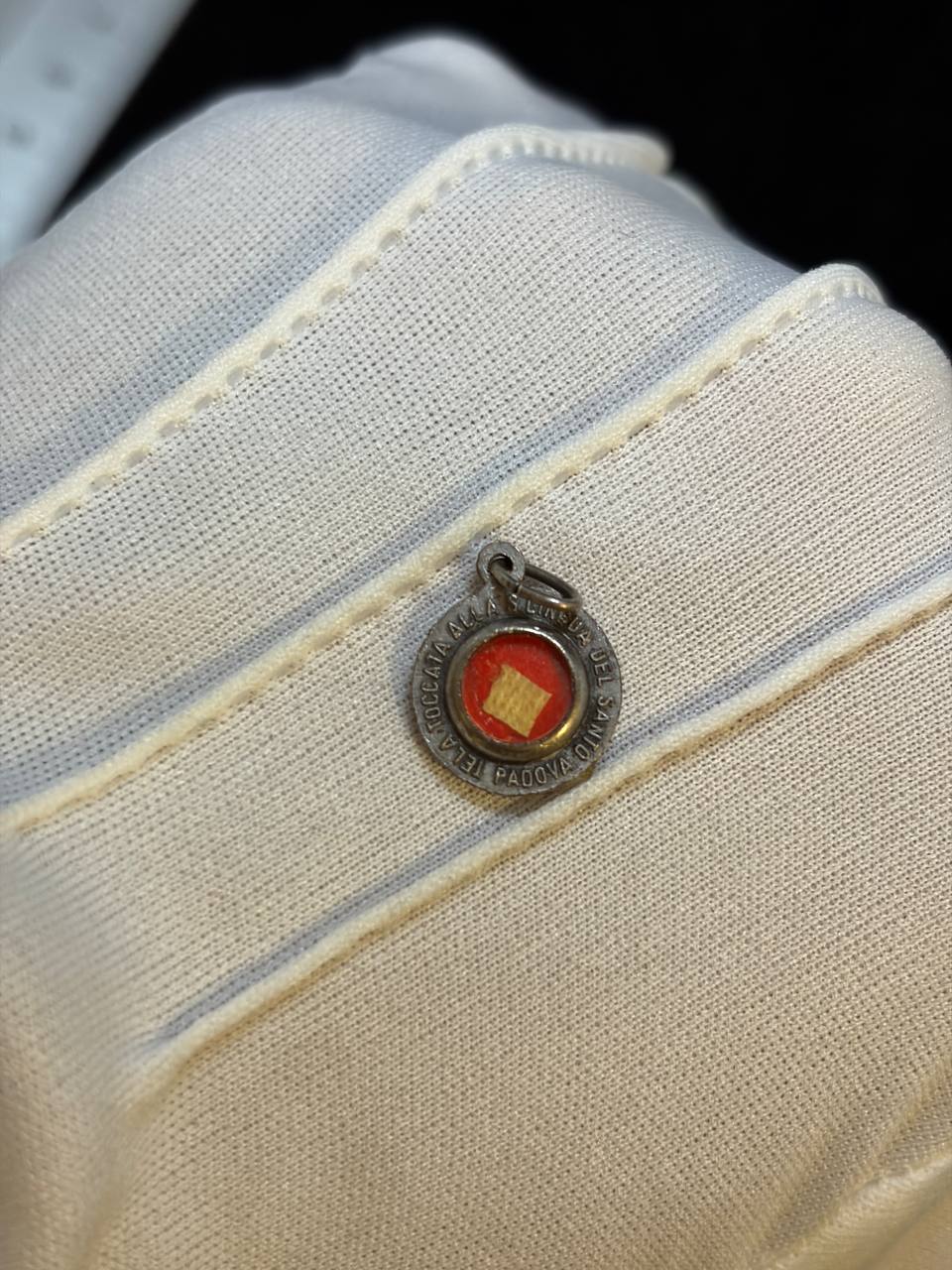 Antique Catholic Relic Medal | Sealed Wax Reliquary Pendant with Sacred Fragment