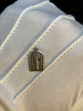 Vintage Catholic Saint Medal | Arched Devotional Pendant | Religious Medal