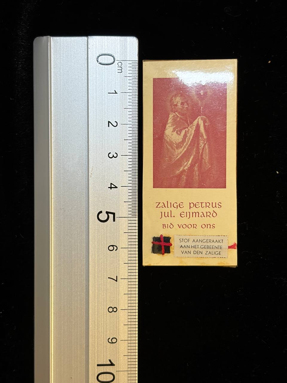 Antique Relic of Saint Peter Julian Eymard | Third-Class Contact Relic | Original Sealed Devotiona