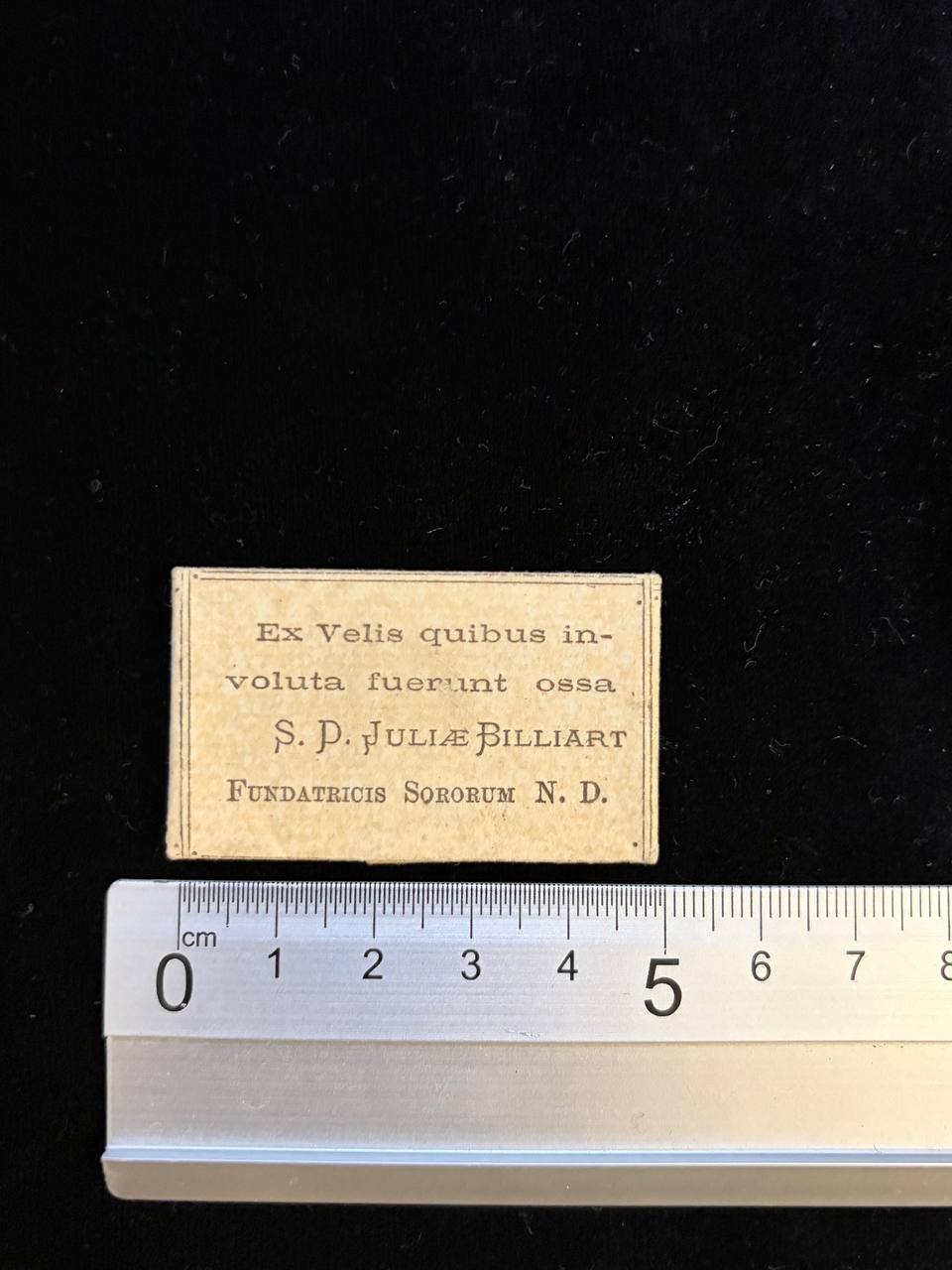Antique Relic of Saint Julie Billiart | Original Wax-Sealed Relic Label | Notre Dame Foundress