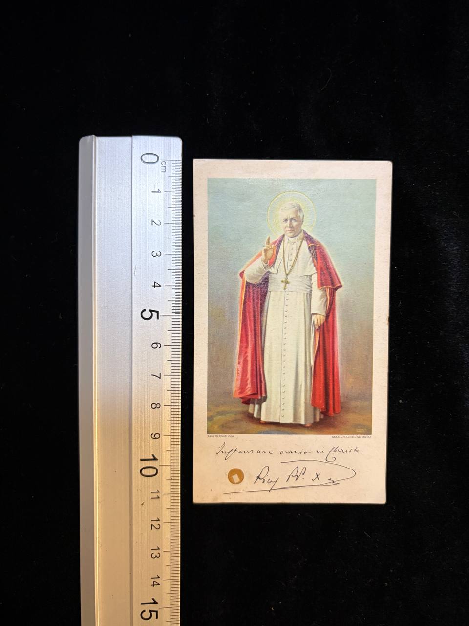 Rare 1954 Saint Pius X Devotional Card | Pre-Canonization Catholic Prayer Card | Original Ecclesiastical Seal