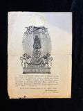 Rare 19th-Century Loreto Relic Certificate | Virgo Lauretana | Original Custodian Attestation