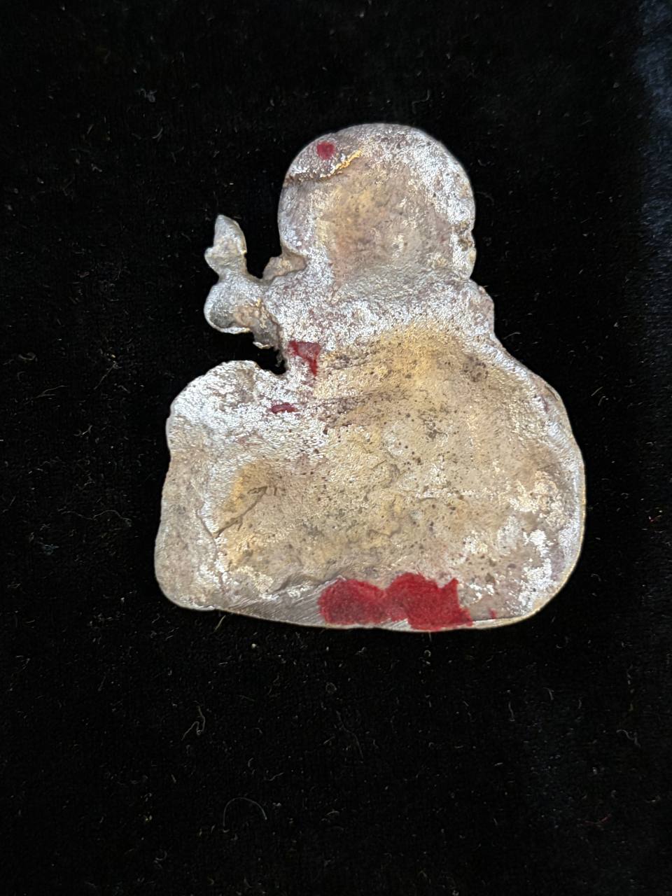 Antique Saint Anthony of Padua Devotional Medal | Franciscan Saint with Lily | Catholic Relief