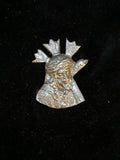 Vintage Jesus Christ Devotional Medal, Silver-Tone Relief Plaque, Catholic Religious Pendant
