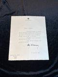 Prince Rainier III Monaco Signed Letter 1960  Palais de Monaco Royal Autograph