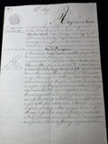 Rare French Notarial Document Property Auction Act – Meuse Department