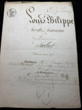 Royal French Notarial Document Louis-Philippe I – Nancy – 19th Century