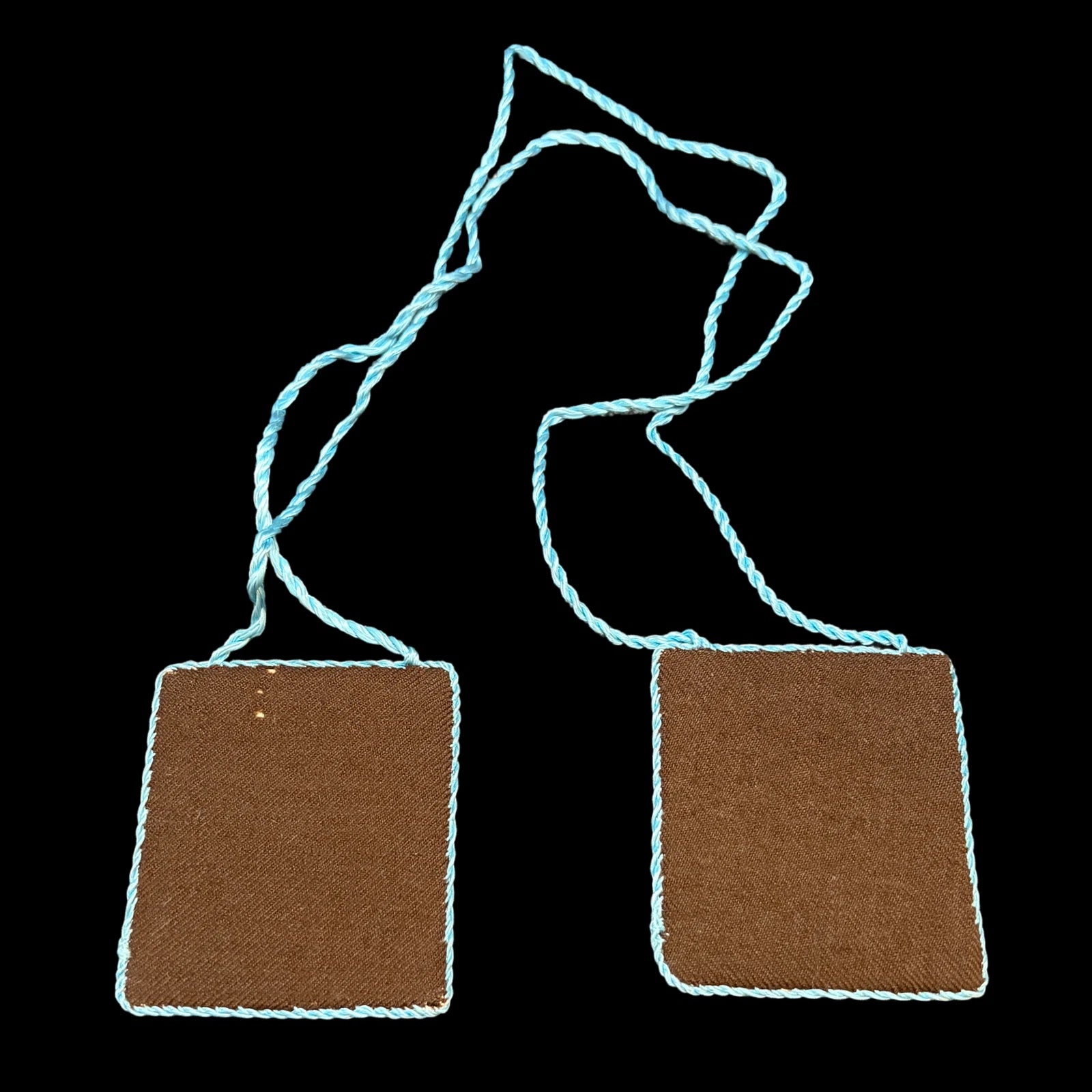 Antique Devotional Scapular Notre Dame de Grâce &amp; Our Lady of Carmel