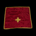 Chalice veil in damask fabric.