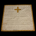 Chalice veil in damask fabric.